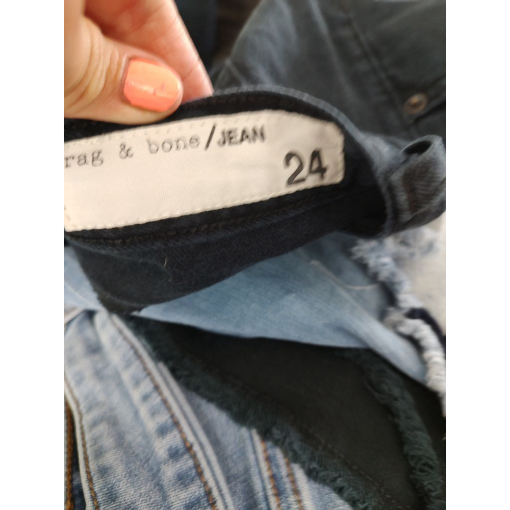 Rag & Bone Black Cut Off Jean Shorts 24 - Picture 9 of 12